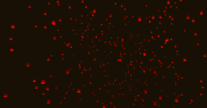 使用three.js和HTML5打造的锦鲤灯笼背景动画特效源码-A8源码网