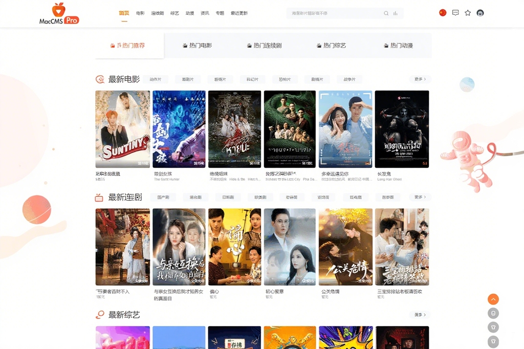 图片[1]-Pro版视频影视系统源码+搭建教程-含9套模板-A8源码网
