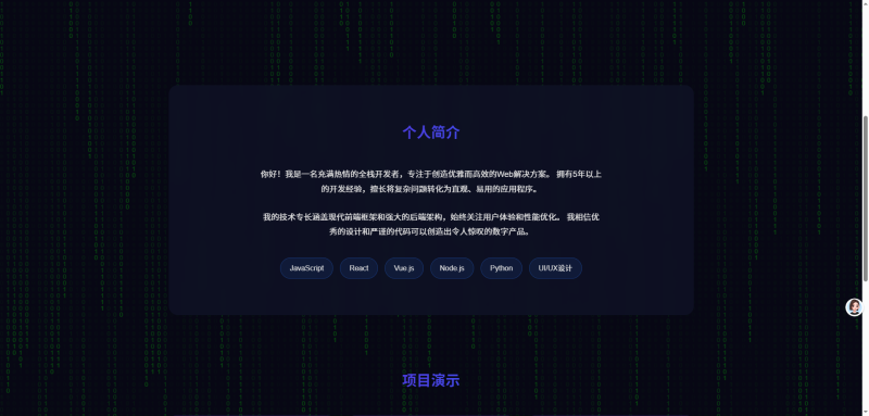 团队个人科技主页HTML源码-适合做落地引导页-A8源码网
